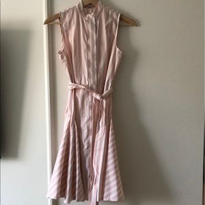 Calvin Klein Petite Striped Cotton Dress
